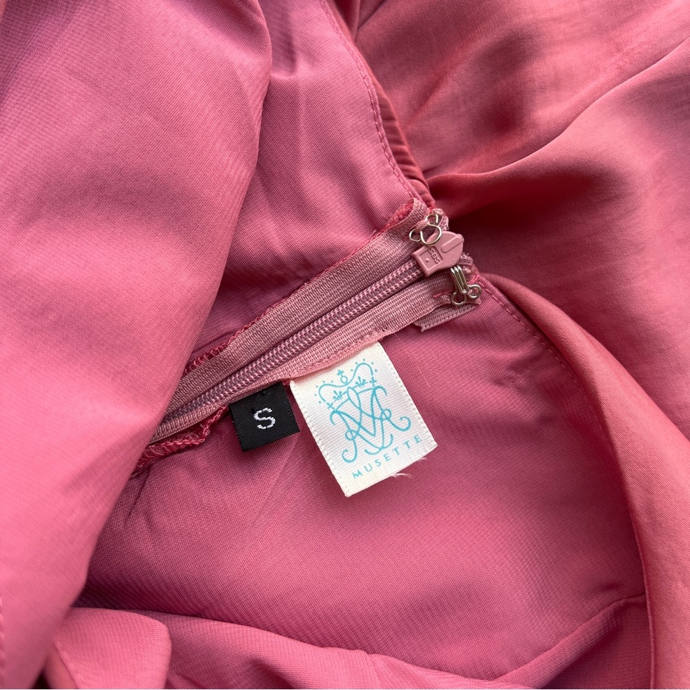 NWOT Musette Ruffle Shoulder Wrap Dress - Picture 8 of 9